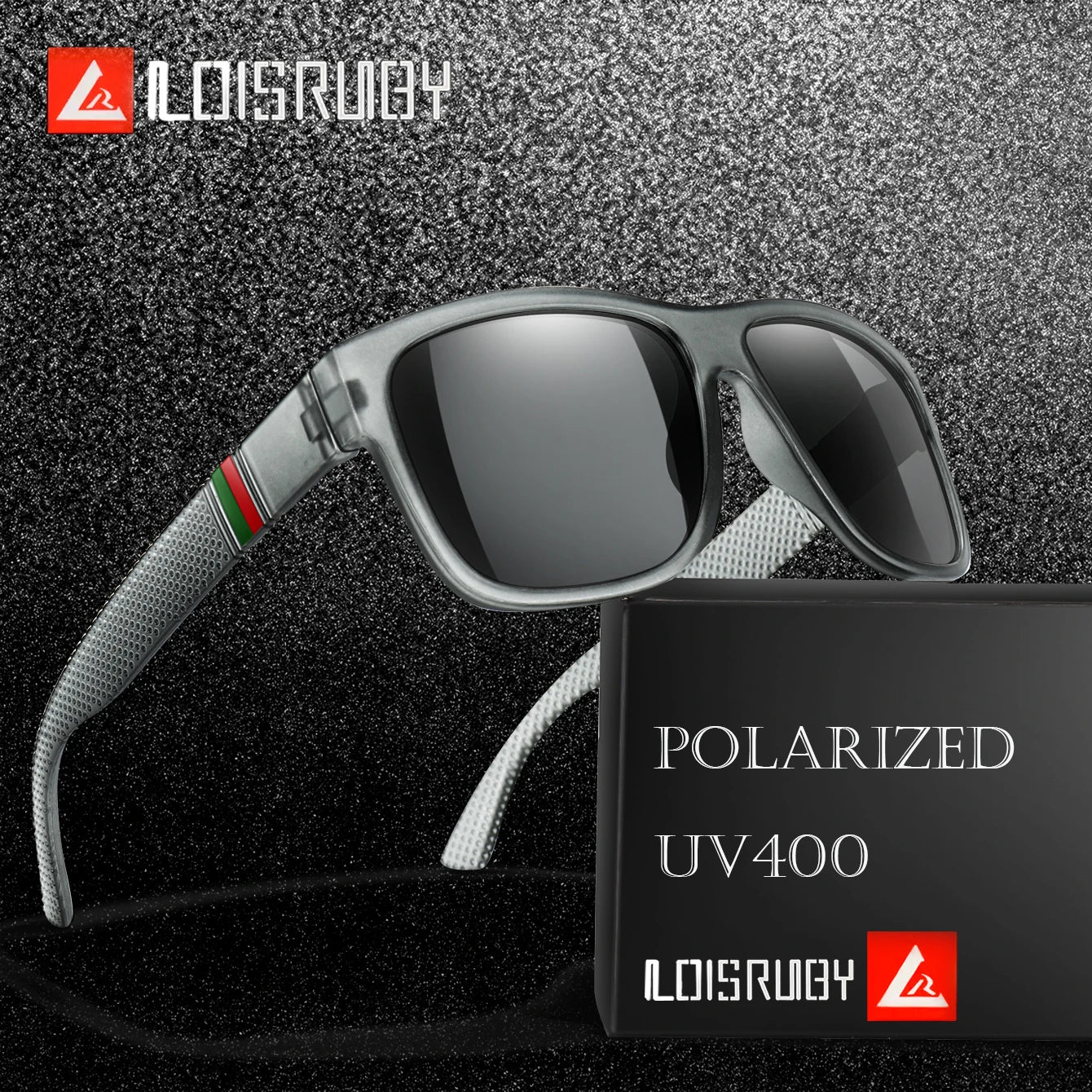 Men’s Polarized Square Sunglasses Large Frame UV400