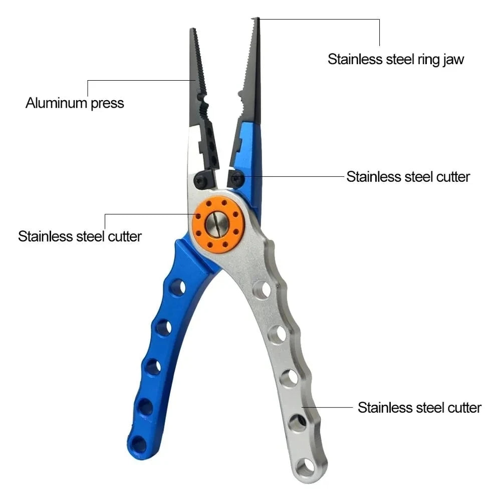 Aluminum Fishing Pliers Line Cutter With Hook Remover