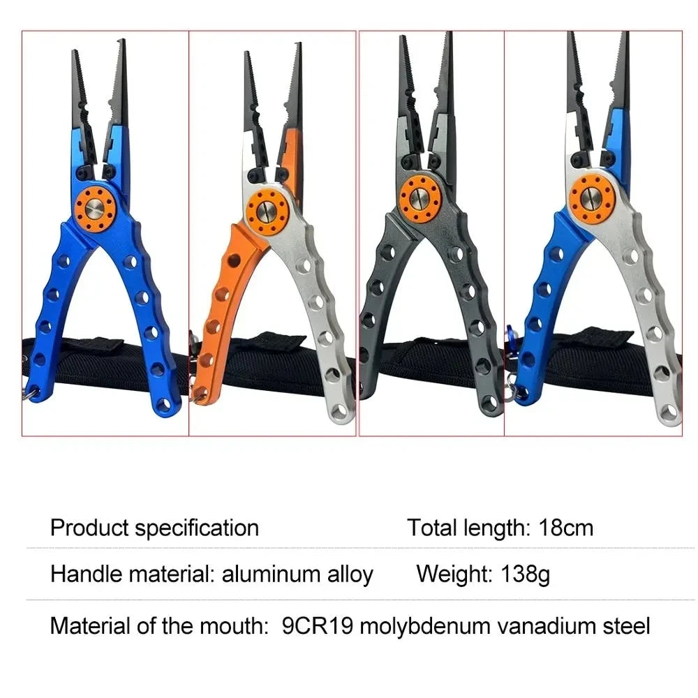 Aluminum Fishing Pliers Line Cutter With Hook Remover