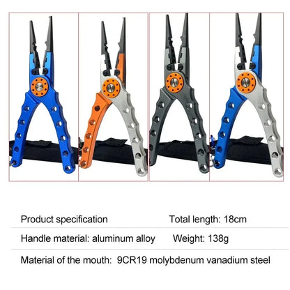 Aluminum Fishing Pliers Line Cutter With Hook Remover