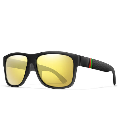 Men’s Polarized Square Sunglasses Large Frame UV400